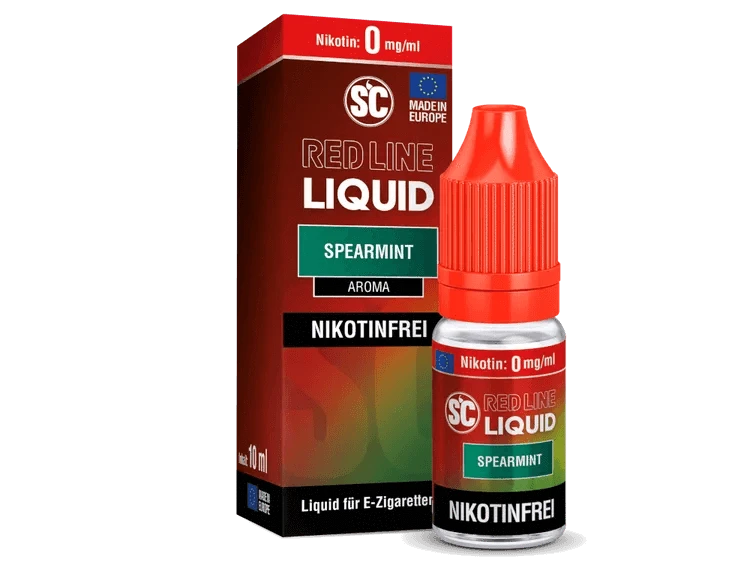SC - Red Line - Spearmint- Nikotinsalz Alle Liquids der SC Red Line Serie bestehen aus überdosierten Geschmäckern, die Sie schon aus Einweg E-Zigaretten kennen. Daher entfalten die SC Red Line Nikotinsalz Liquids im niedrigen Leistungsbereich mehr Aroma a