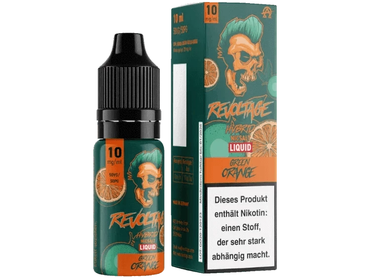 Revoltage - Green Orange - Hybrid Nikotinsalz Liquid Das Hybrid Nikotinsalz Liquid 