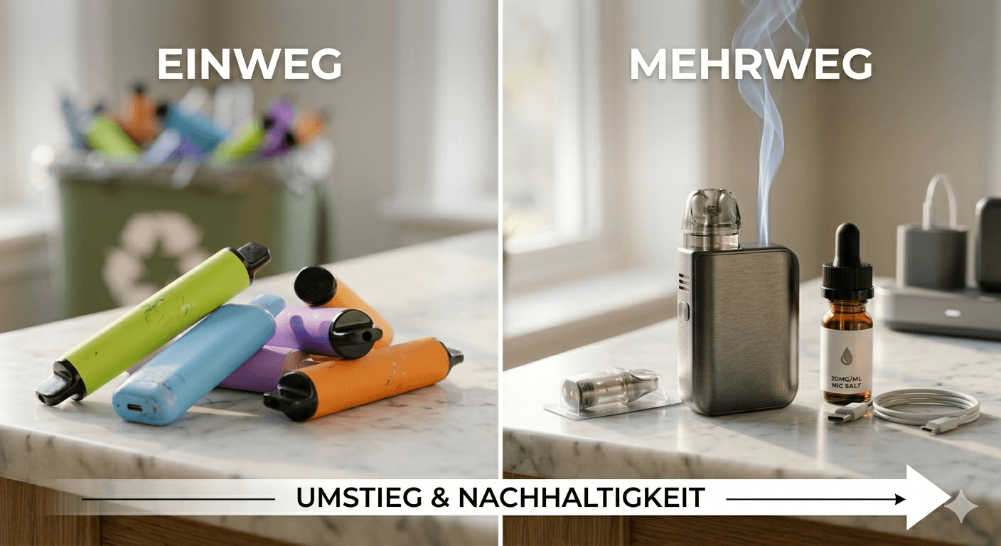 Pod System statt Disposable: Beste wiederbefüllbare Vape 2026