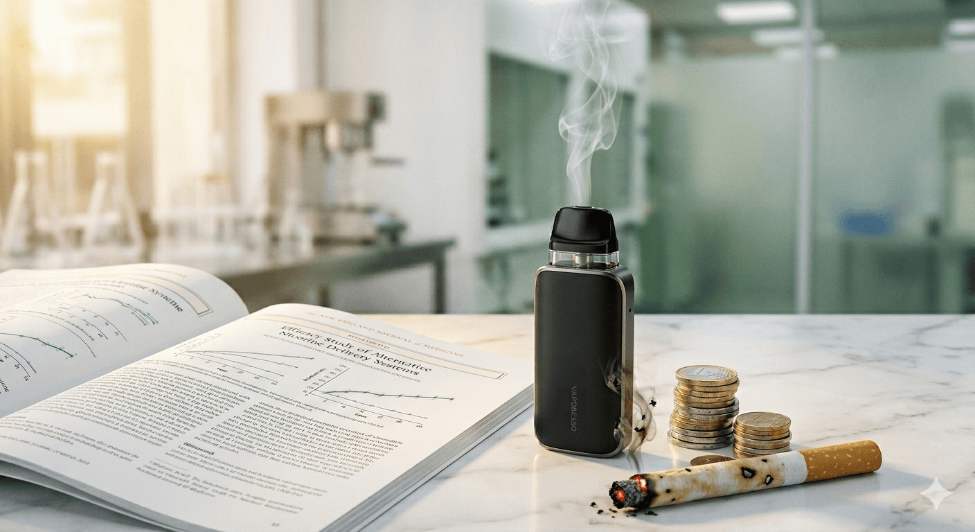 E-Zigarette Studie 2026: Vaping vs. Rauchen – 75 Milliarden Euro Fakten