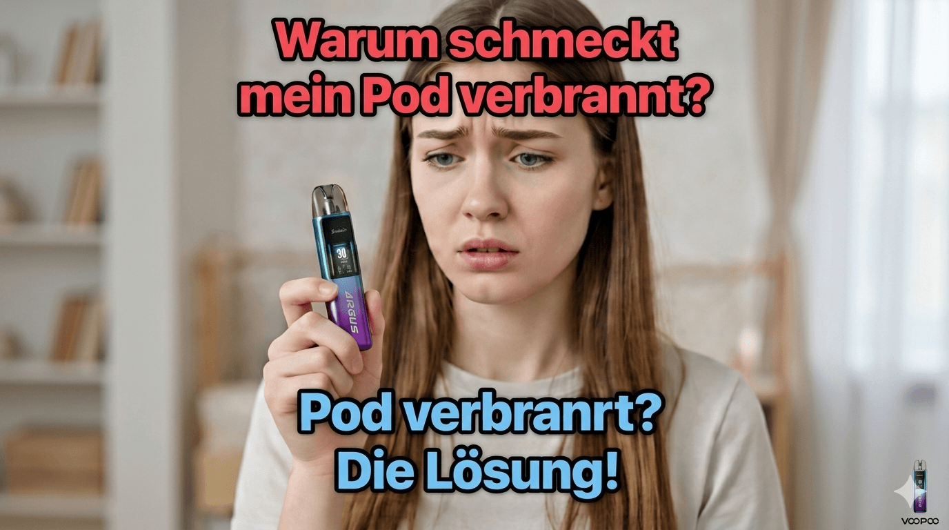 Pod verbrannt? Die ultimative Anleitung: Was tun bei verbranntem Geschmack