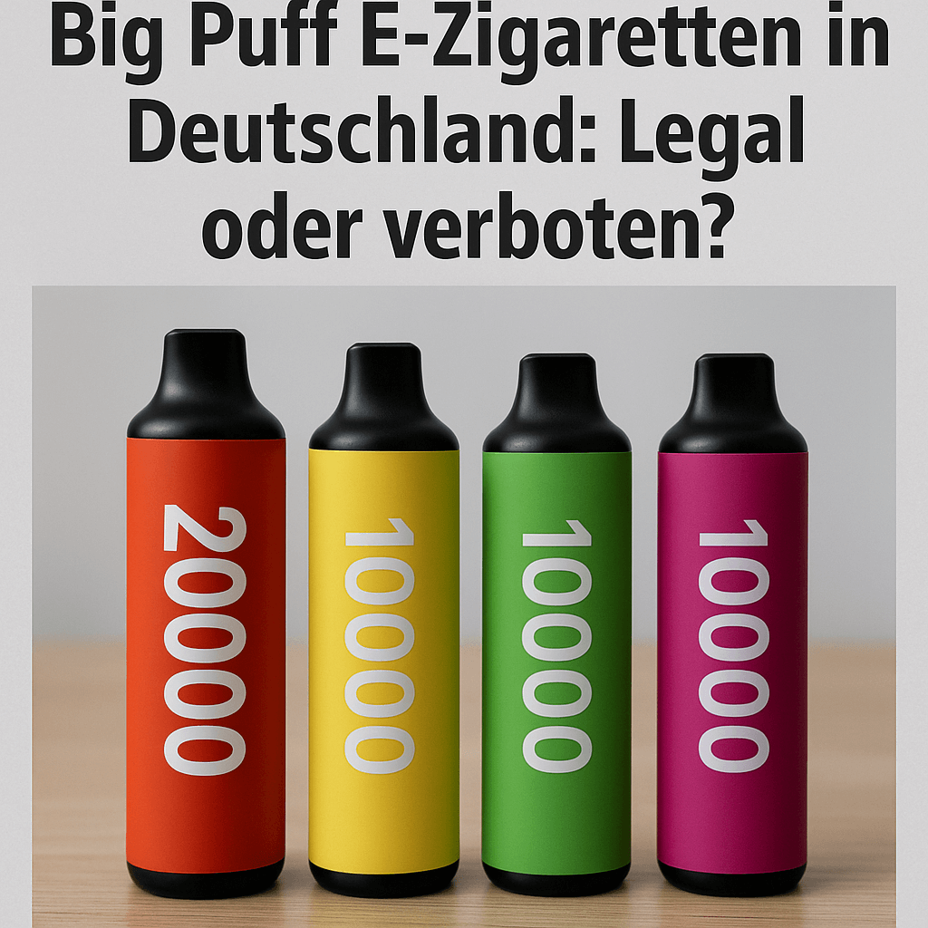 Big Puff E-Zigaretten mit 10000 Zügen – Sind sie in Deutschland legal?