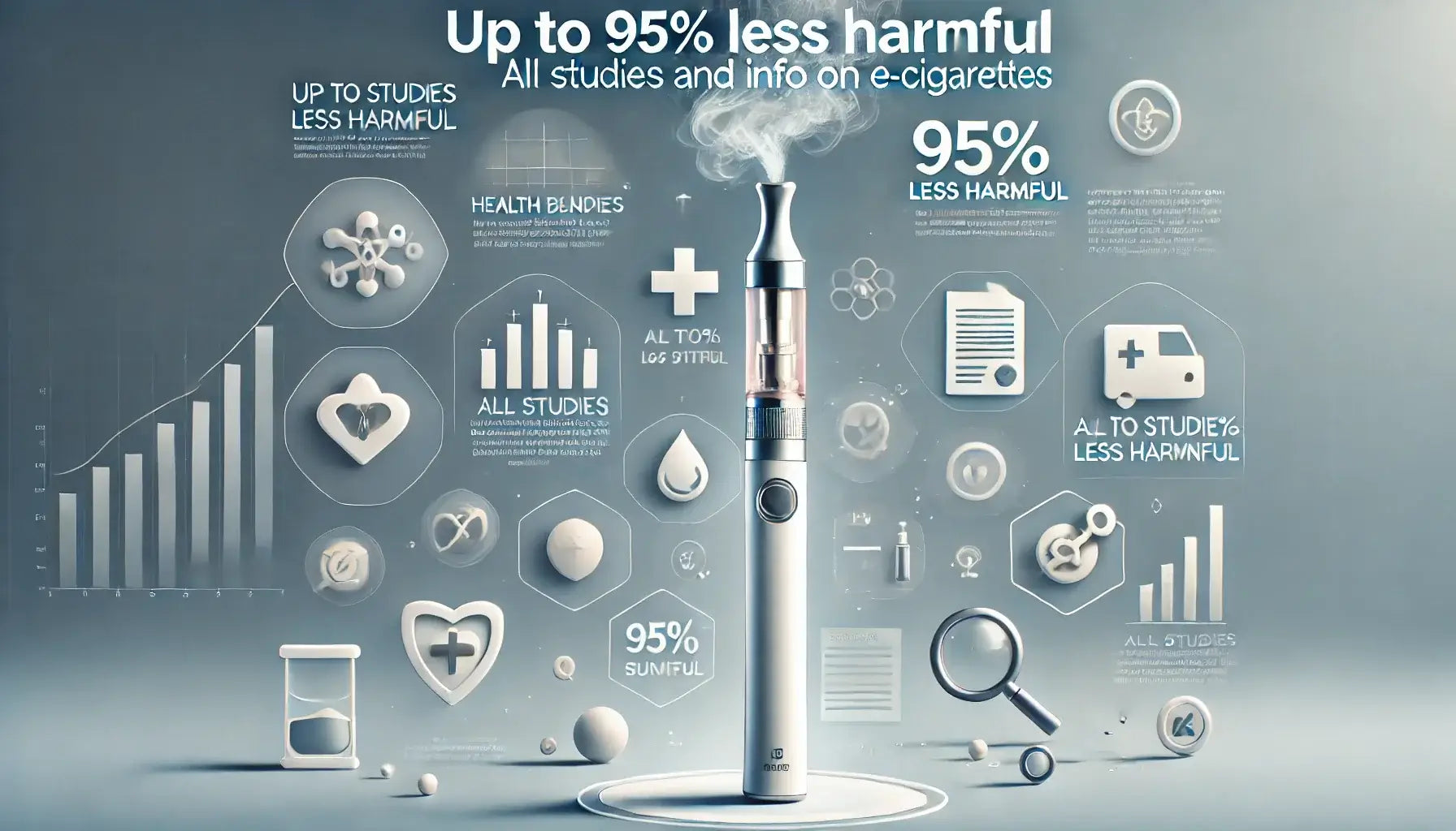 Bis zu 95% weniger Schädlich. Alle Studien und Infos zu Ezigaretten.