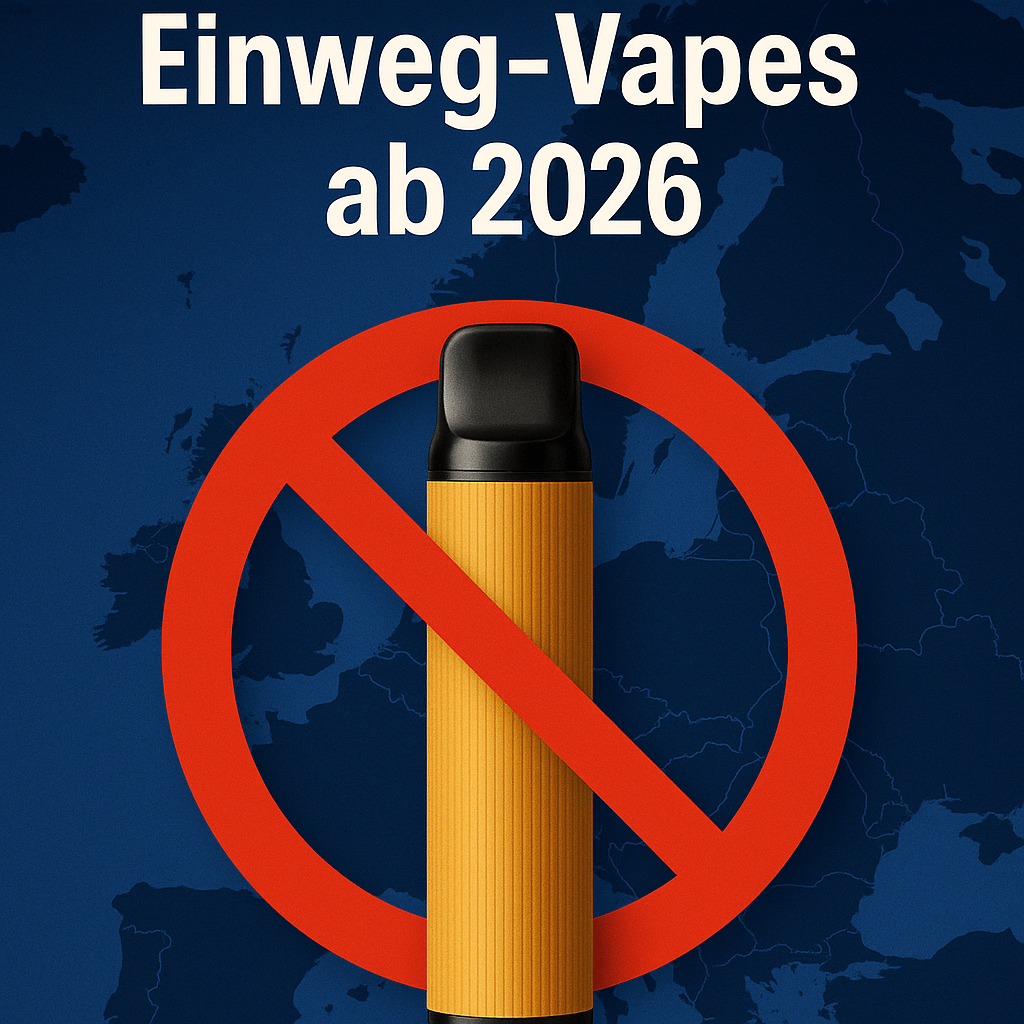 EU-Verbot für Einweg-Vapes ab 2026: Das Ende der Einweg-E-Zigarette in Deutschland und Europa