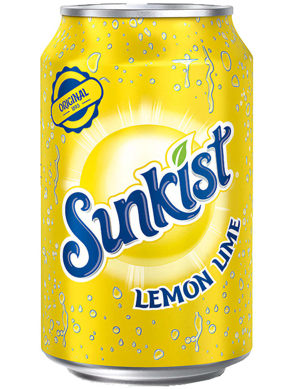 Sunkist Lemon Lime 330 ml — Produktbild