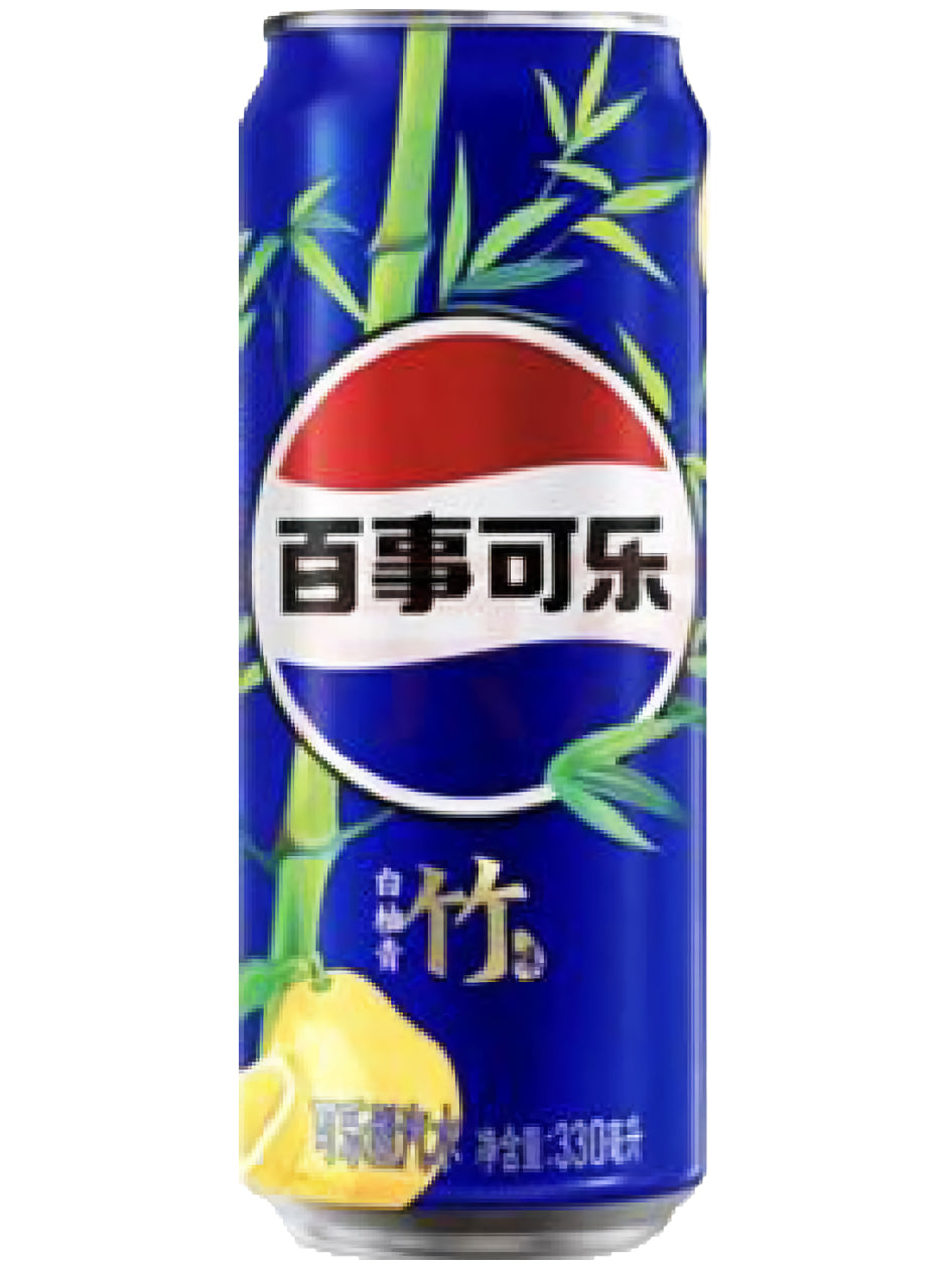 Pepsi White Pomelo Green Bamboo Flavor (China) 330 ml — Produktbild