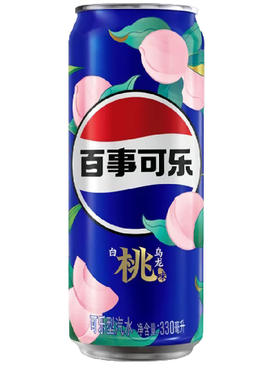 Pepsi White Peach Oolong Flavor (China) 330 ml — Produktbild