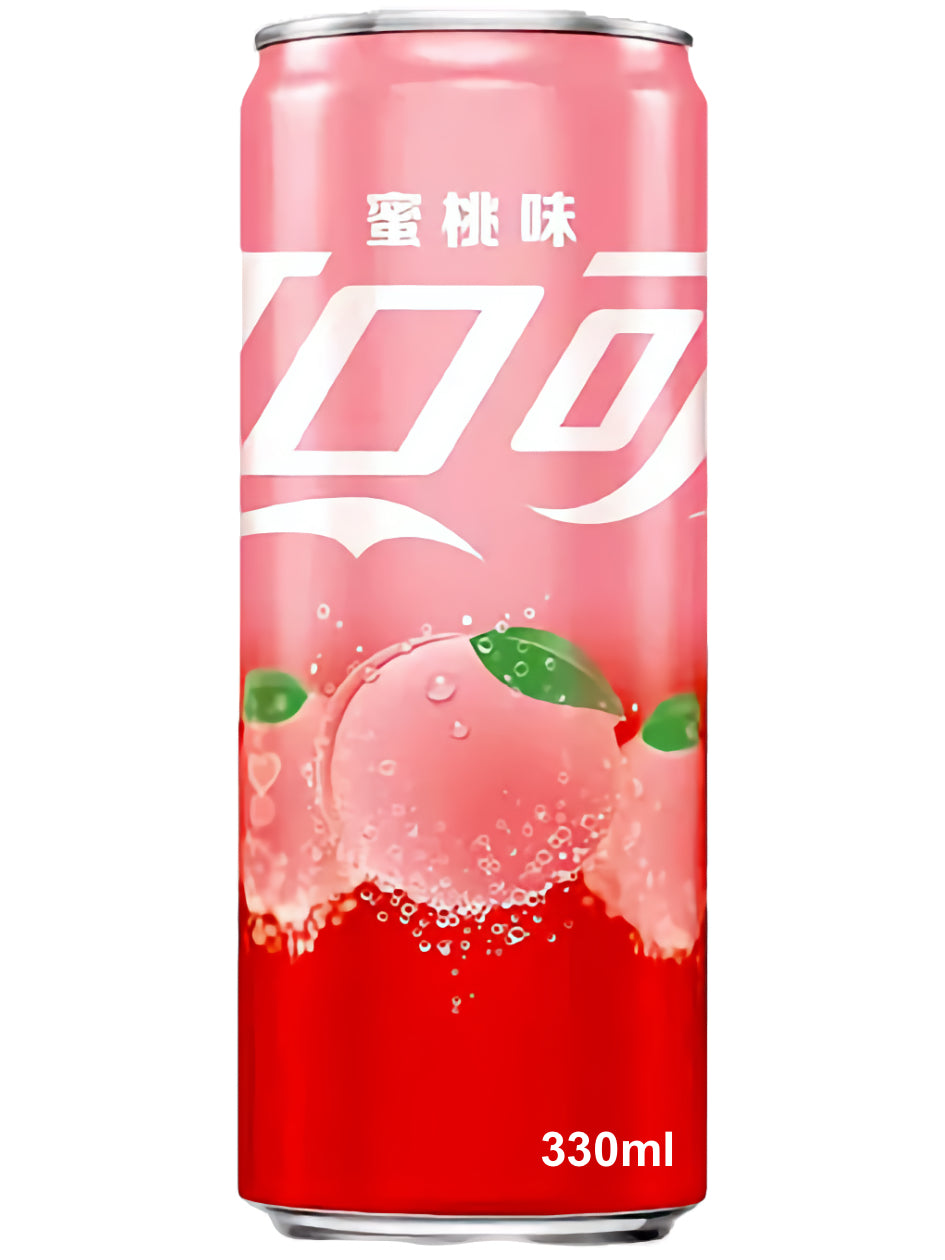 Coca-Cola Peach (China) 330 ml — Produktbild