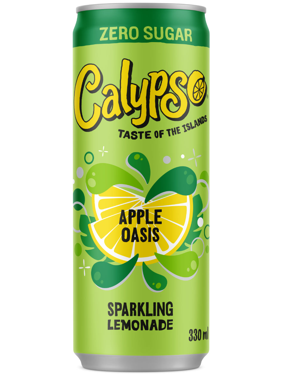 Calypso Apple Oasis Zero 330 ml Pfand 0,25 — Produktbild