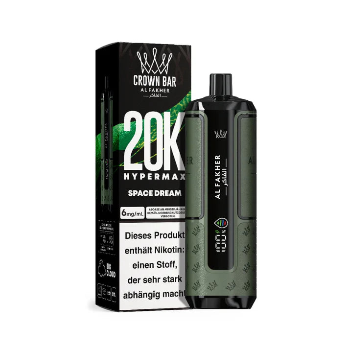 👑 Al Fakher Crown Bar Hypermax 20k – Dein Vape-Erlebnis der Extraklasse!