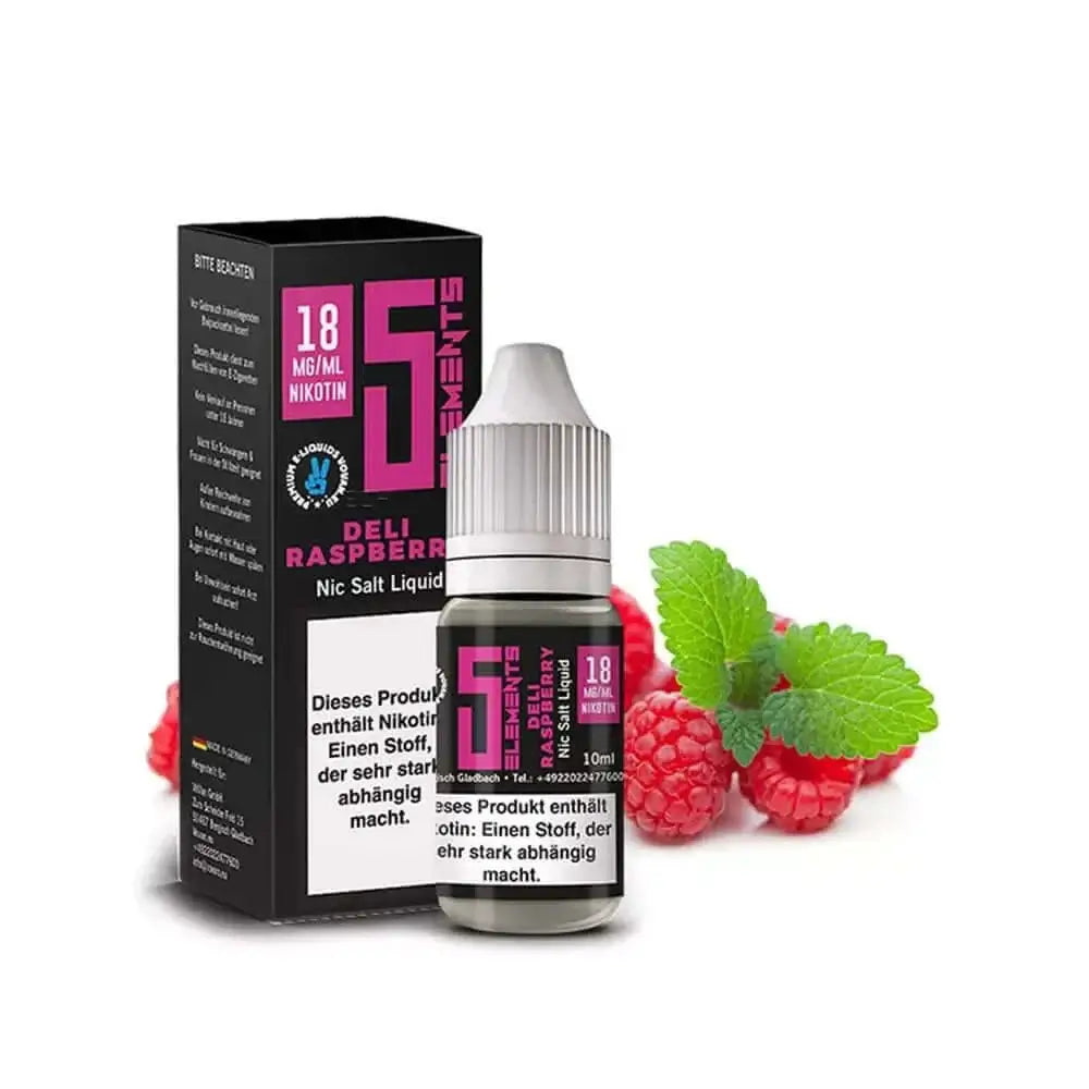 5ELEMENTS - Deli Raspberry - Nikotinsalz Liquid 10 ml - Haus des Dampfes