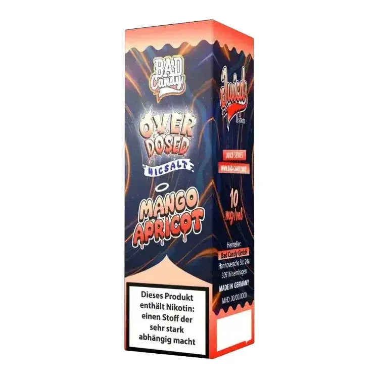 Bad Candy Overdosed Nikotinsalz Liquid Mango Apricot, fruchtige Geschmacksexplosion für Dampfer.