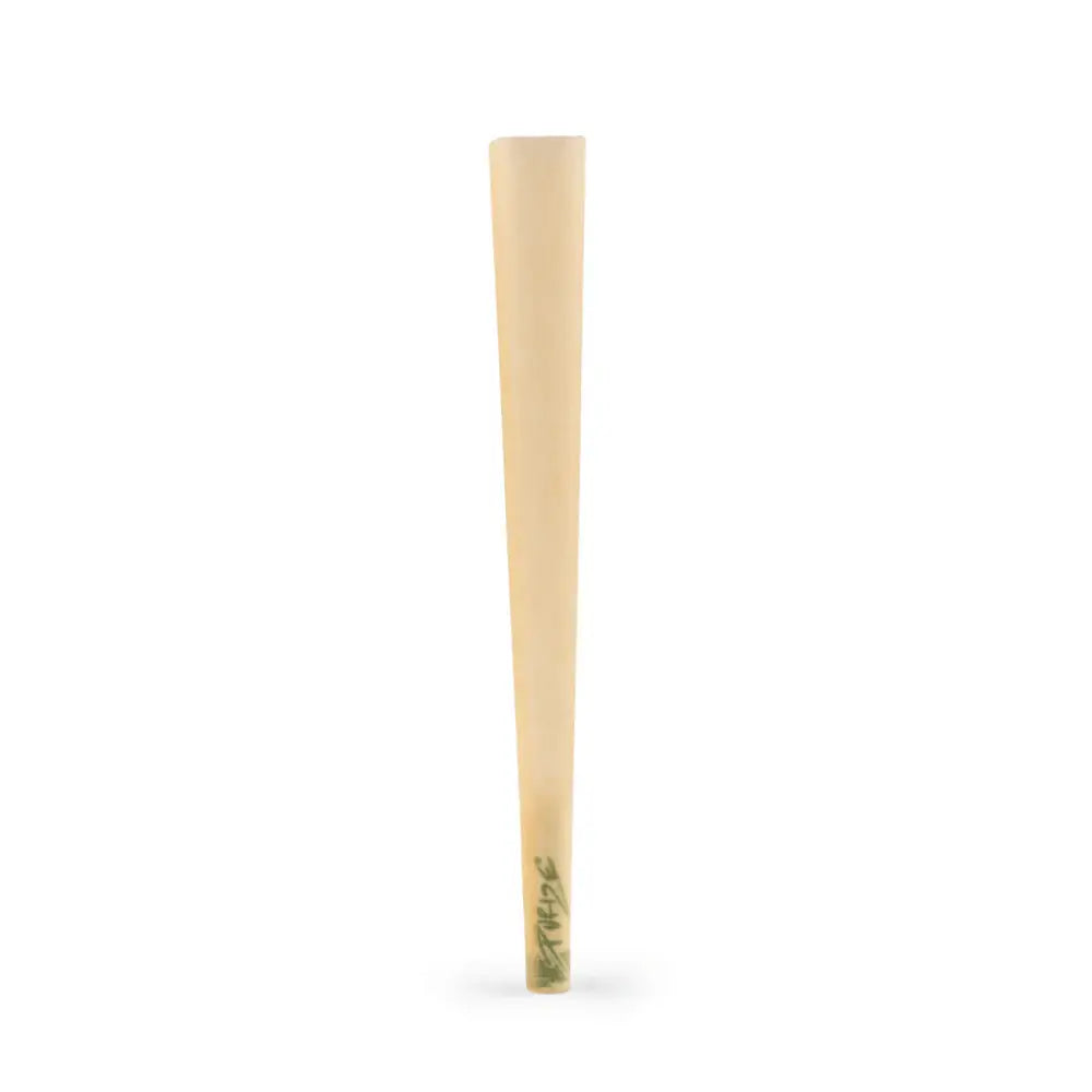 PURIZE PreRolled Cone XTRA Slim upright, made with unbleached paper and activated charcoal filter for easy filling.