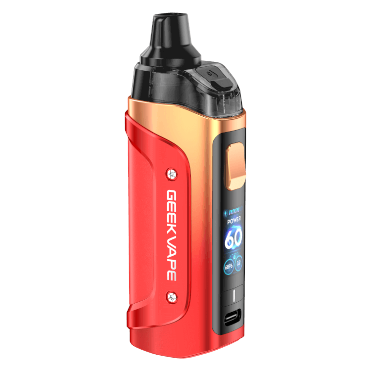 GeekVape Aegis Boost 3 E-Zigaretten-Set in rot mit 60W Leistung und 3000mAh Akku, perfektes Dampferlebnis.