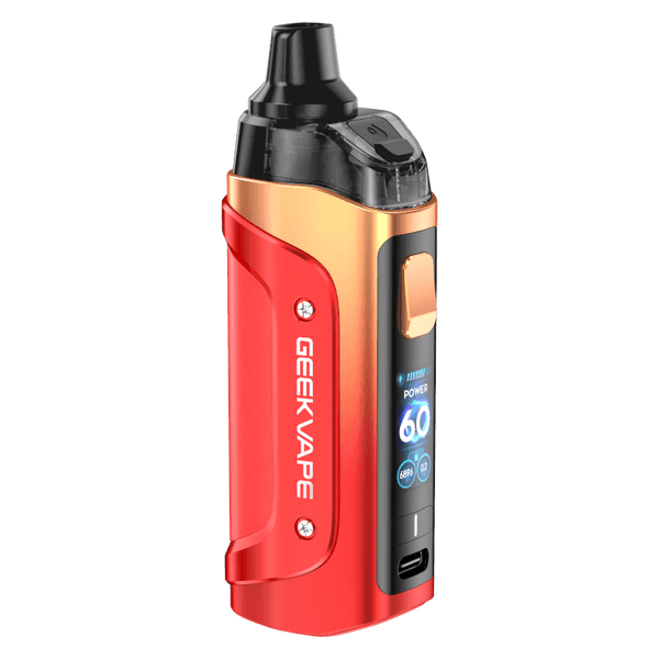 GeekVape Aegis Boost 3 E-Zigaretten-Set in rot mit 60W Leistung und 3000mAh Akku, perfektes Dampferlebnis.