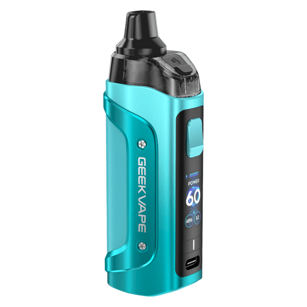 GeekVape Aegis Boost 3 E-Zigaretten-Set in Blau, robuster Design mit leistungsstarker Technologie und 60 Watt.