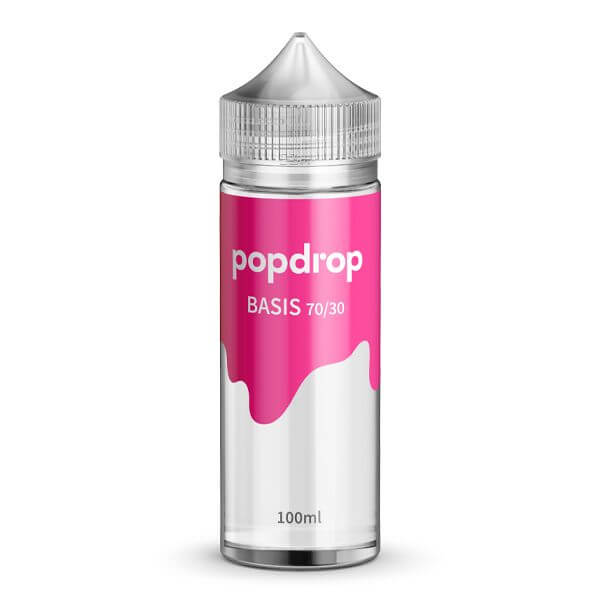 Popdrop - Base 70/30 - 100 ml (ohne Nikotin) Basisliquid (auch Basis oder Base) ist die Bezeichnung für ein Liquid ohne Aroma und Nikotin, sie wird mit Aromen vermengt, um ein Liquid mit Geschmack zu kreieren. Basisliquid ist für gewöhnlich fast geschmack