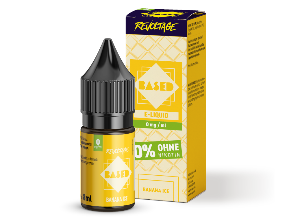 REVOLTAGE BASED - Banana Ice - Nikotinsalz (Hybrid) - 8ml