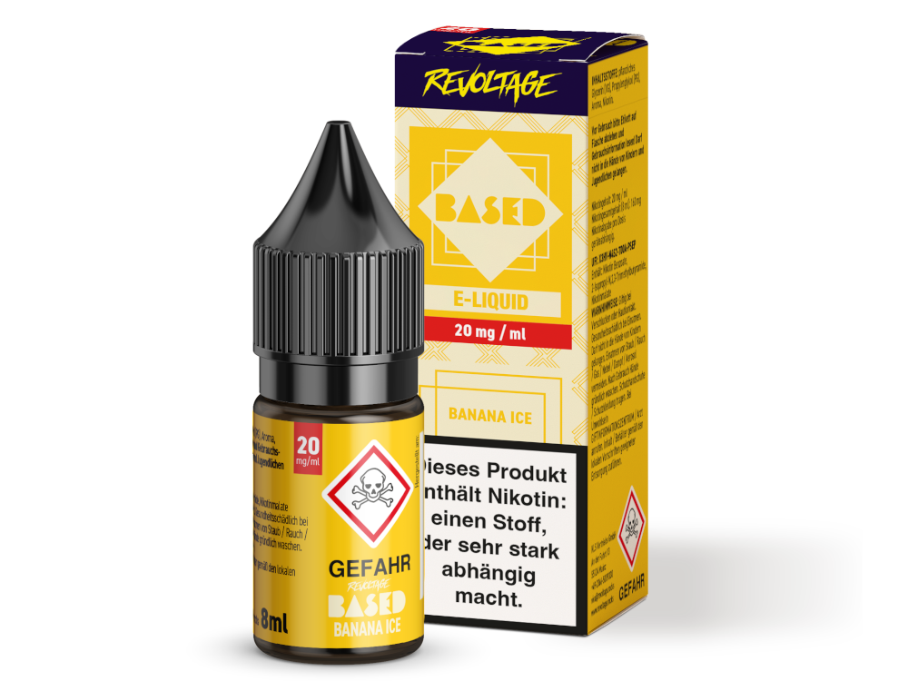 REVOLTAGE BASED - Banana Ice - Nikotinsalz (Hybrid) - 8ml