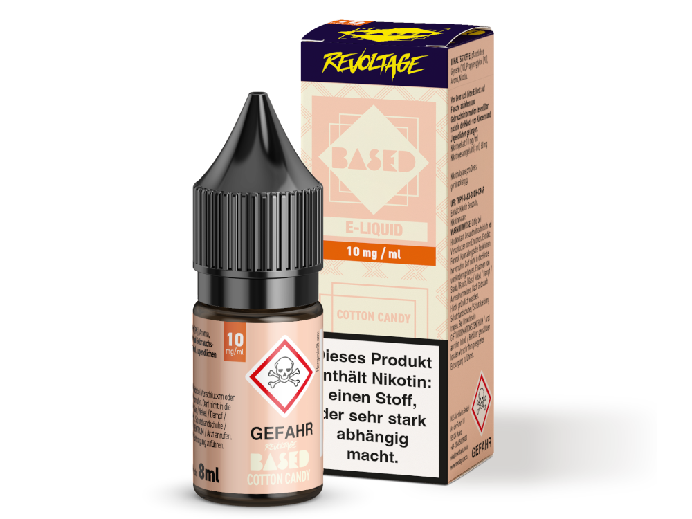 REVOLTAGE BASED - Cotton Candy - Nikotinsalz (Hybrid) - 8ml