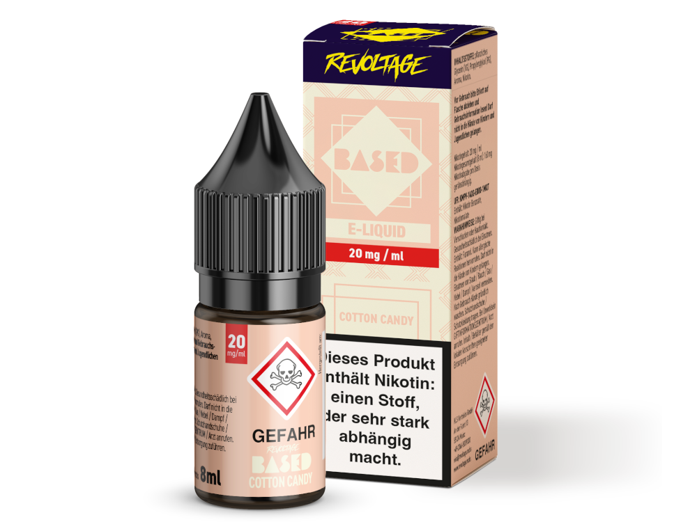 REVOLTAGE BASED - Cotton Candy - Nikotinsalz (Hybrid) - 8ml