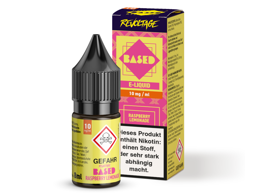 REVOLTAGE BASED - Raspberry Lemonade - Nikotinsalz (Hybrid) - 8ml