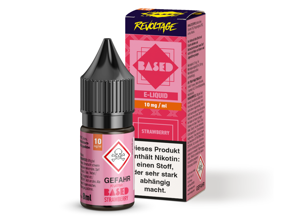 REVOLTAGE BASED - Strawberry - Nikotinsalz  (Hybrid) - 8ml