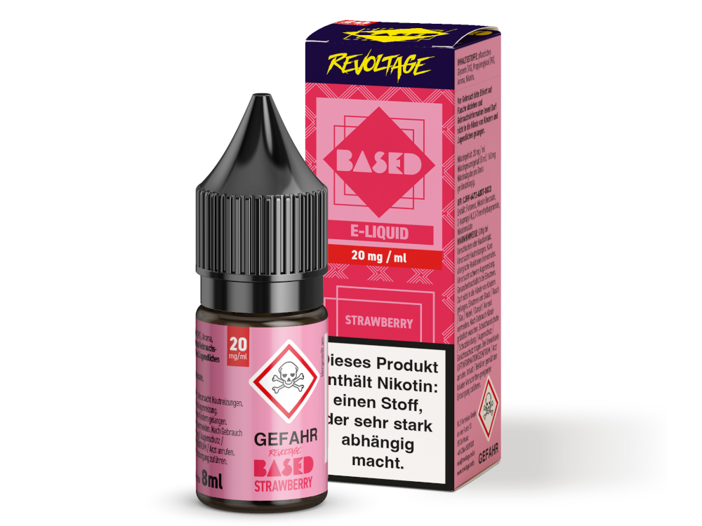 REVOLTAGE BASED - Strawberry - Nikotinsalz  (Hybrid) - 8ml