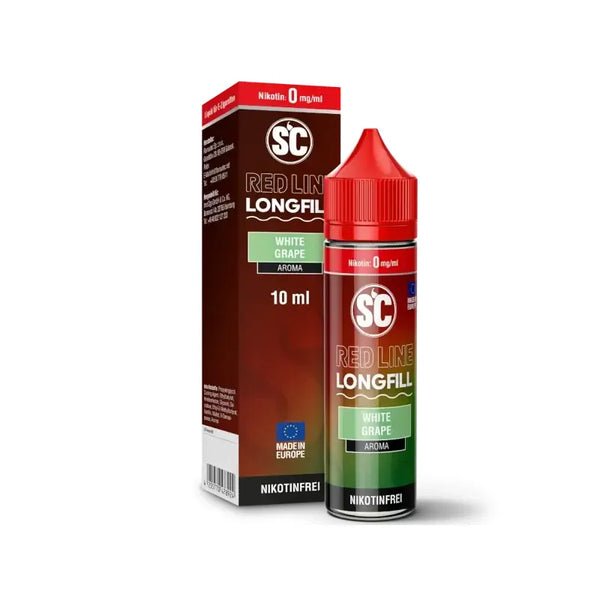 SC - Red Line White Grape Aroma Longfill 10ml – Aroma Flasche Produktfoto