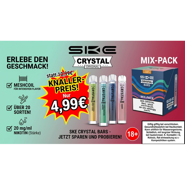 SKE - Crystal Bar Einweg E-Zigarette