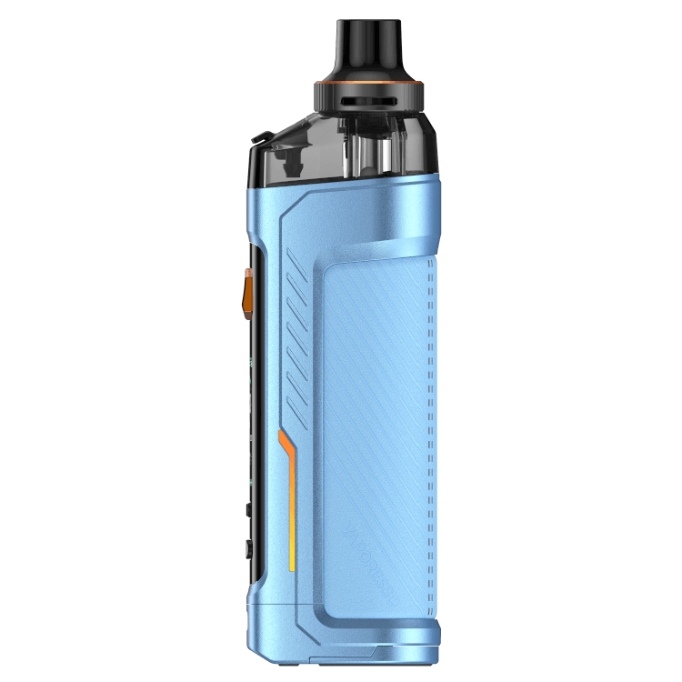 Vaporesso ARMOUR GS E-Zigaretten Set in blue, showcasing a sleek design and user-friendly features for vaping.