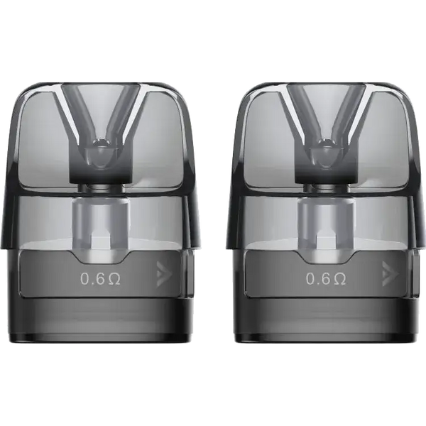 VooPoo Argus E40 Cartridge set with 0.6Ω resistance and transparent design for easy liquid viewing.