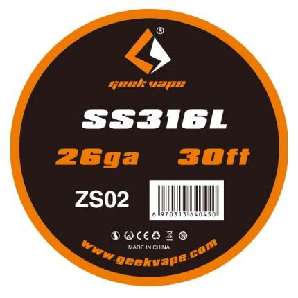 Geekvape SS316L 26ga 30ft ZS2