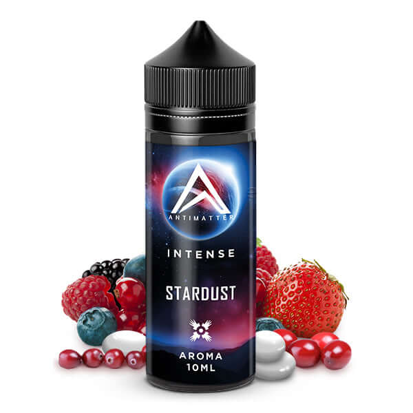Culami Antimatter Intense Stardust Aroma, 10ml bottle with mixed forest fruits and mint flavor.