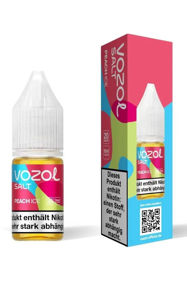 VOZOL Peach Ice Nikotinsalz Liquid 10 ml Flasche – Pfirsich Ice