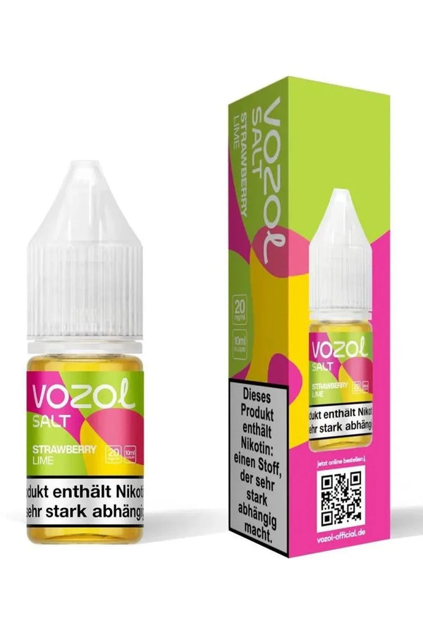 VOZOL Strawberry Lime Nikotinsalz Liquid 10 ml Flasche – Erdbeere Limette