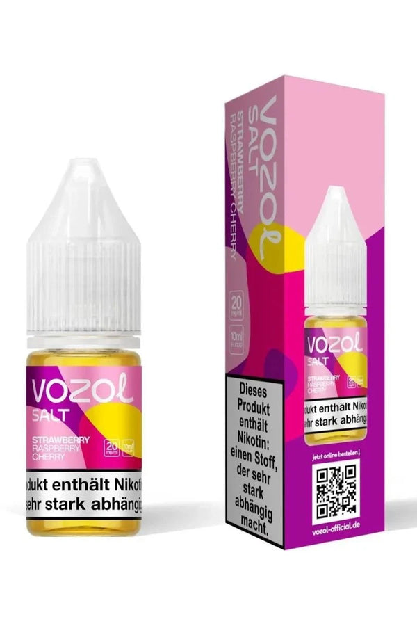 VOZOL Strawberry Raspberry Cherry Nikotinsalz Liquid 10 ml Flasche – Erdbeere Himbeere Kirsche