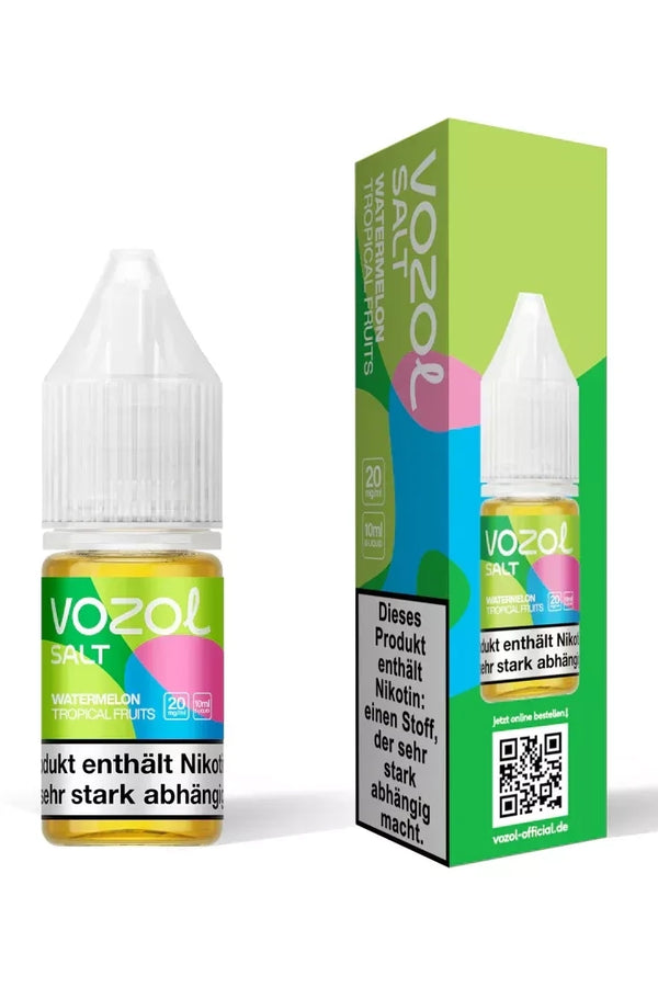 VOZOL Watermelon Tropical Fruits Nikotinsalz Liquid 10 ml Flasche – Wassermelone Tropenfrüchte