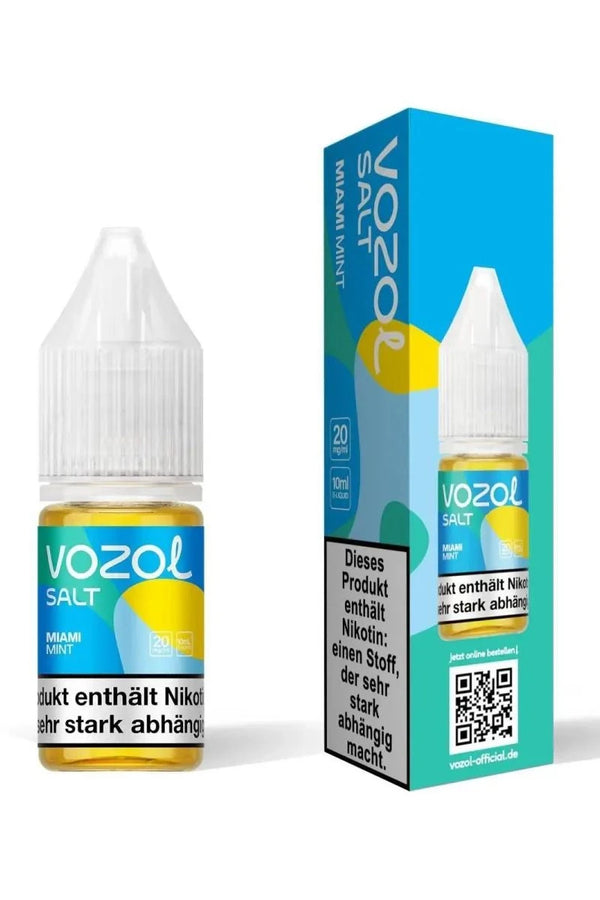 VOZOL Miami Mint Nikotinsalz Liquid 10 ml Flasche – Miami Minze
