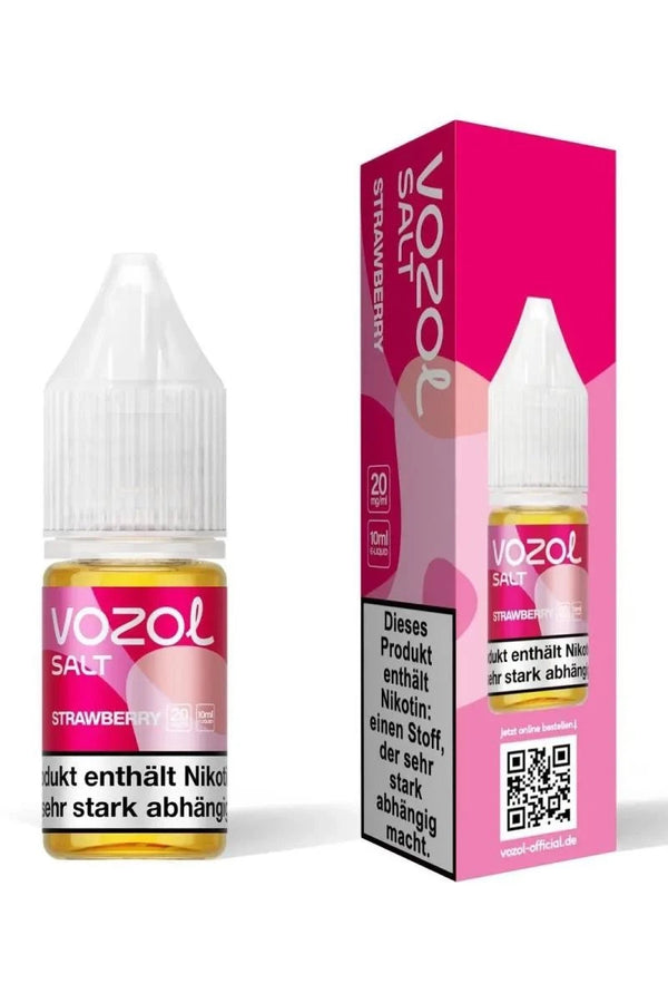 VOZOL Strawberry Nikotinsalz Liquid 10 ml Flasche – Erdbeere
