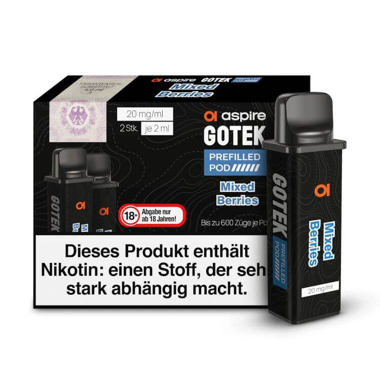 Aspire GoTek Pod - Vorbefüllt (2 Stück pro Packung) - Haus des Dampfes