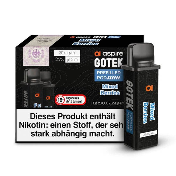 Aspire GoTek Pod - Vorbefüllt (2 Stück pro Packung) - Haus des Dampfes