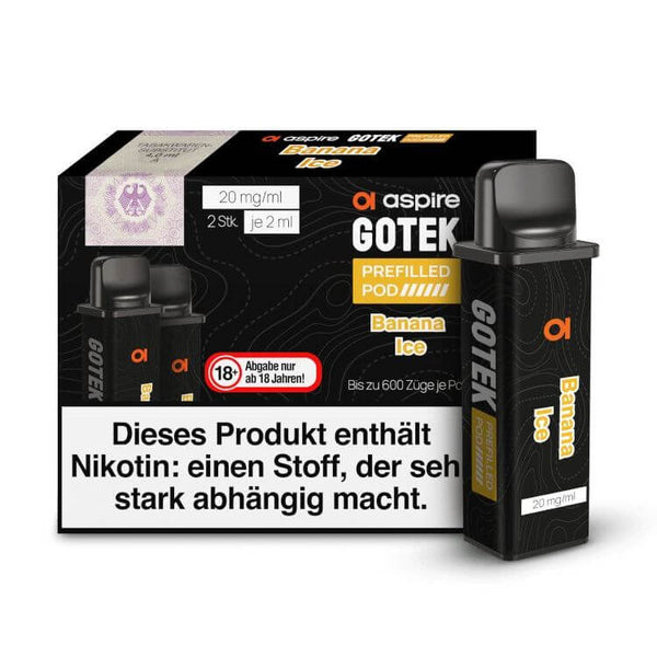 Aspire GoTek Pod - Vorbefüllt (2 Stück pro Packung) - Haus des Dampfes