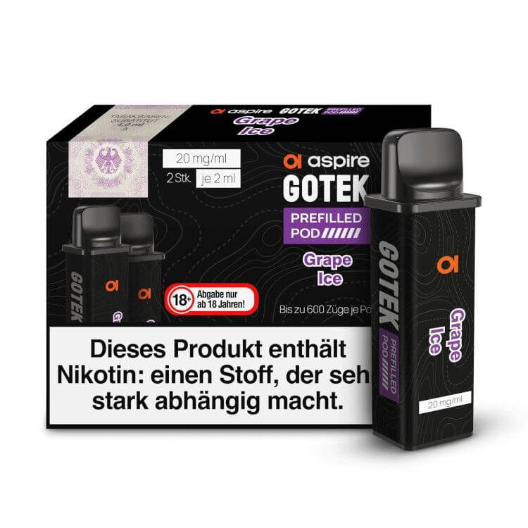 Aspire GoTek Pod - Vorbefüllt (2 Stück pro Packung) - Haus des Dampfes