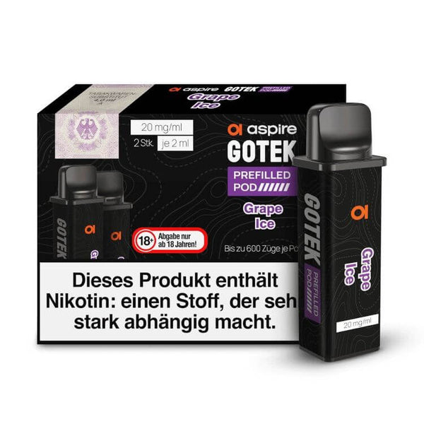 Aspire GoTek Pod - Vorbefüllt (2 Stück pro Packung) - Haus des Dampfes