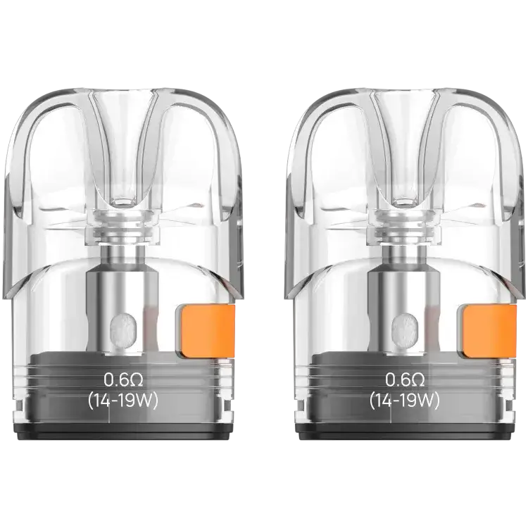 Aspire Pixo Pods replacement pods set of 2, 0.6Ω coils, 3ml capacity, side-fill system for easy refilling.