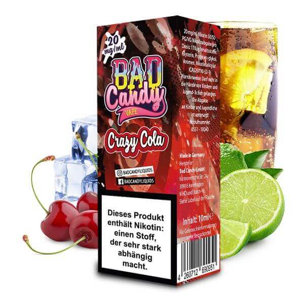 Bad Candy - Crazy Cola Nikotinsalz - 20 mg/ml - Haus des Dampfes