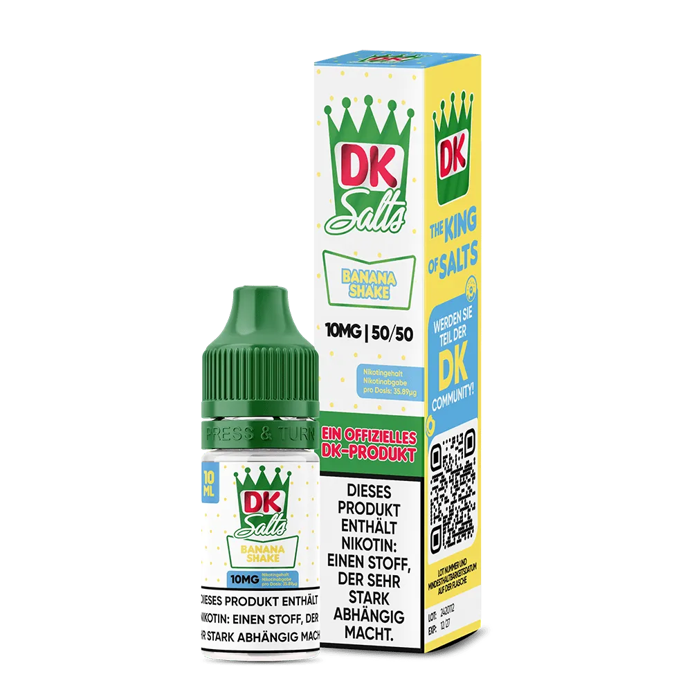 DK SALTS Nikotinsalz - Banana Shake - Liquid 10ml