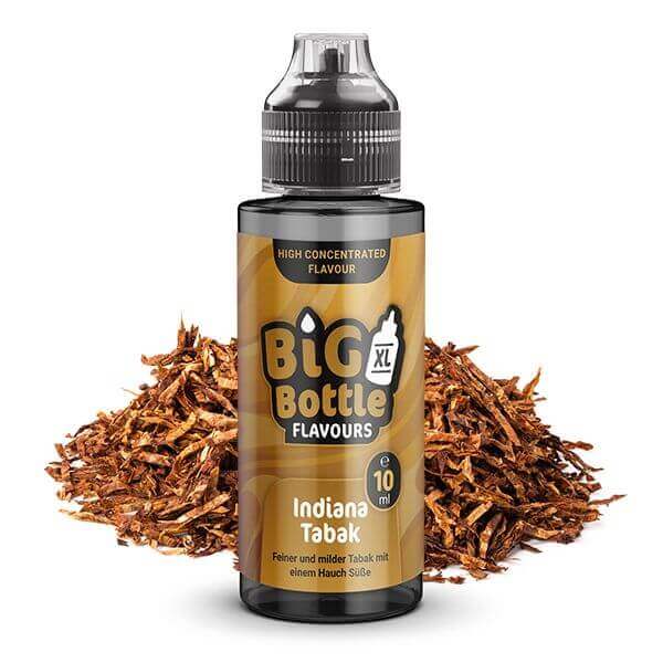 Big Bottle - Indiana Tabak - 10 ml Aroma - Haus des Dampfes