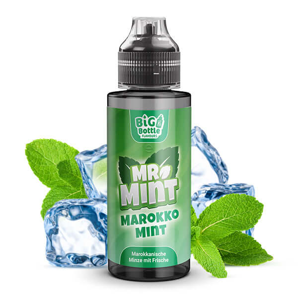 MR. MINT by BIG BOTTLE 10ml with Moroccan mint leaves and ice, refreshing aroma for vaping.